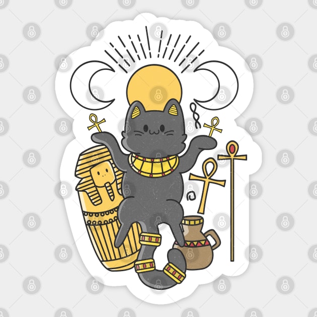 egyptian cat Sticker by ArtStopCreative